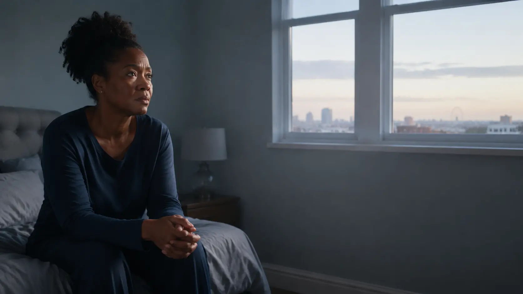 Woman experiencing emotional heaviness and seeking spiritual cleansing in the UK
